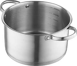 FLORINA Topf aus Edelstahl (3,1 l) 20 cm I