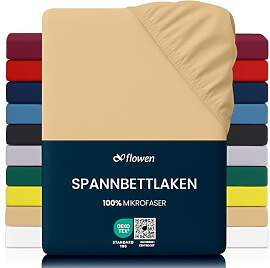 Flowen Spannbettlaken 90 x 190 cm Mikrofaser