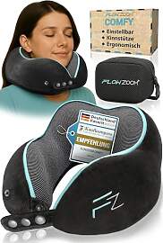 FLOWZOOM Comfy Nackenkissen für Flugzeug &