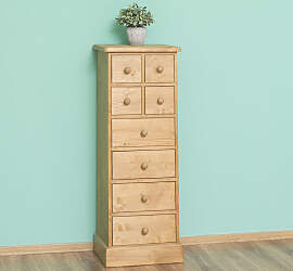 Flur Kommode schmal Landhaus braun gewachst