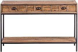 Flur Tisch aus Eiche antik Recyclingholz Vintage