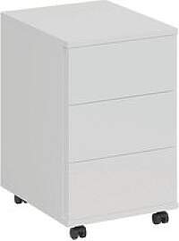 fm home office Rollcontainer weiß 3 Auszüge 40,0 