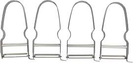FM Professional 21729 Gemüseschäler, 4 Stück