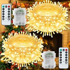 Fobekit 2x40LEDs Lichterkette Batterie mit