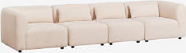 Fogler 4-teiliges Modulares Sofa Chenille Creme