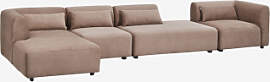 Fogler 4-teiliges Modulares Sofa Mit Chaiselongue