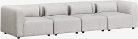 Fogler 4-teiliges Modulares Sofa Stofffarbe