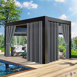 Fogmiea Outdoor Vorhang, H274 x B132cm Blickdicht