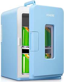 FOHERE 2 in 1 Mini Kühlschrank, 15L Kühlschrank