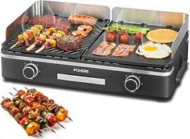 FOHERE Elektrogrill Tischgrill 2400W für Außen