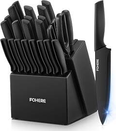 FOHERE Messerblock mit Messer 23 teilig
