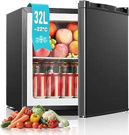 FOHERE Mini Gefrierschrank 32L -22°C Klein