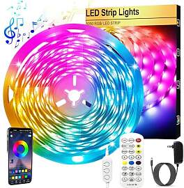 FOLAI LED Streifen 10m, USB, RGB, Timer