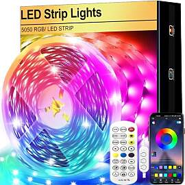 FOLAI LED Streifen 2M Bluetooth Musik Sync Timer