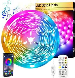 FOLAI LED Streifen 5m, USB, RGB, Timer