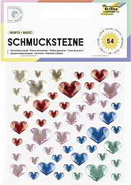 folia 12311 - Schmucksteine HEARTS BASIC, 54