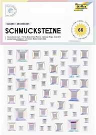 folia 12316 - Schmucksteine SQUARE IRIDESCENT, 67