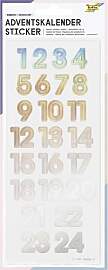 folia 15498 - Adventskalender Sticker NUMBERS