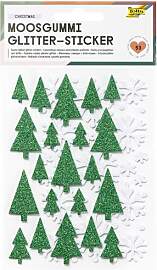 folia 23774 - Moosgummi Glitter-Sticker CHRISTMAS, 