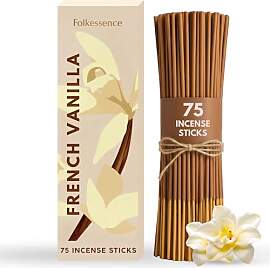 Folkulture Vanilla Incense Sticks | Packung mit 75 