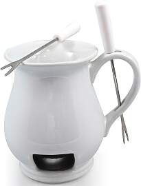 Fondue SWISSMAR "Indulge", weiß, B:10cm 