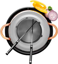 Fondueset, Edelstahl -