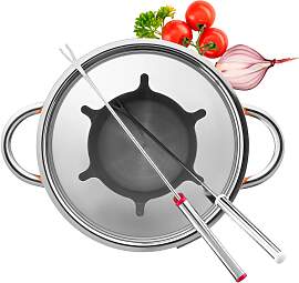 Fondueset, Edelstahl -
