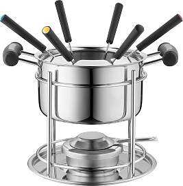 Fonduetopf MÄSER, silber (silberfarben), Töpfe