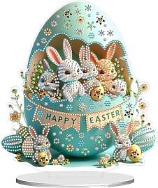 FONDUO Diamond Painting Ostern Hase, Ostern Deko