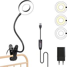 Foneso Klemme Lampe, 48 LEDs Dimmbare Leselampe