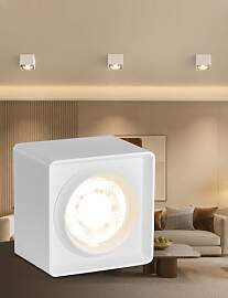 FOOC 9W Aufbauspot Weiß Integriertes LED