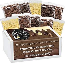 FOOD crew 900g belgische Schokolade für Fondue -