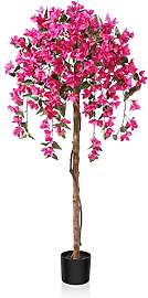 Fopamtri Kunstpflanze Kunstbaum mit Blüten 150 cm 