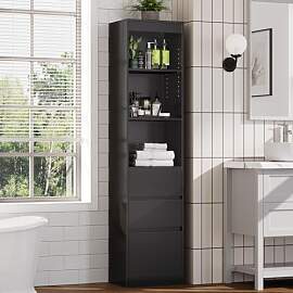 FORABAMB Badezimmerschrank Hochschrank 180x40x30cm 