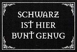 for-collectors-only Fussmatte Schwarz ist Hier