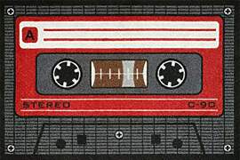 for-collectors-only Fußmatte Tape Rot Kassette