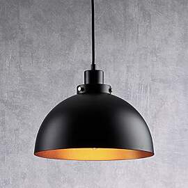 FORCOSO Pendelleuchte Schwarz Gold, Modern