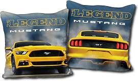 Ford Mustang Kissen Legend Gelb / Blau 40 cm x 40
