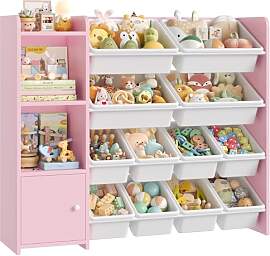 FOREHILL Kinderregal mit 12 Boxen Kinderschrank