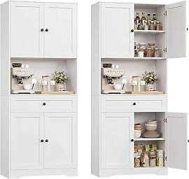 FOREHILL Küchenschrank Hochschrank, Küchenbuffet 