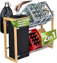 Forganizers 2in1 Getränkekistenregal Bambus inkl. 