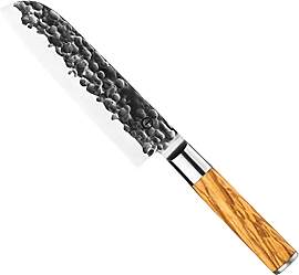 Forged Olive Santokumesser 18cm, handgefertigt, in 
