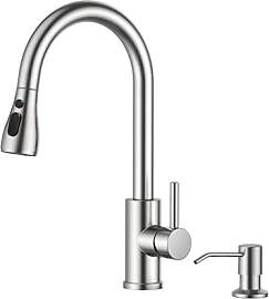 FORIOUS Küchenarmatur mit Seifenspender,