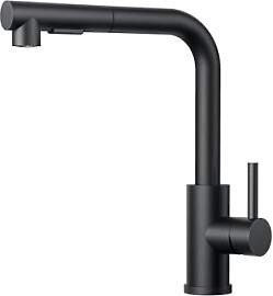 FORIOUS Wasserhahn Küche Schwarz, Küchenarmatur
