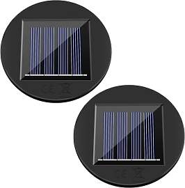 Forlivese 2 Stück Solarleuchten Ersatzteile 8cm,
