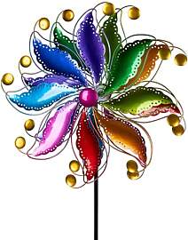 formano Buntes Windrad Blume Garten Metall