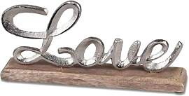 formano Deko Schriftzug Love aus Aluminium auf