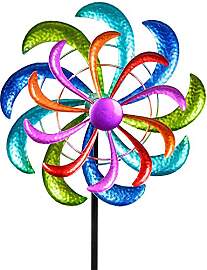 Formano Farbenfrohes Windrad 124x30 cm