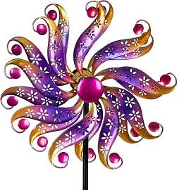 formano Windrad Blume Garten Metall bunt