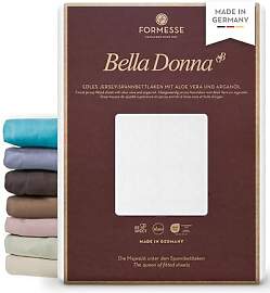 Formesse Bella Donna Jersey Spannbetttuch Weiss
